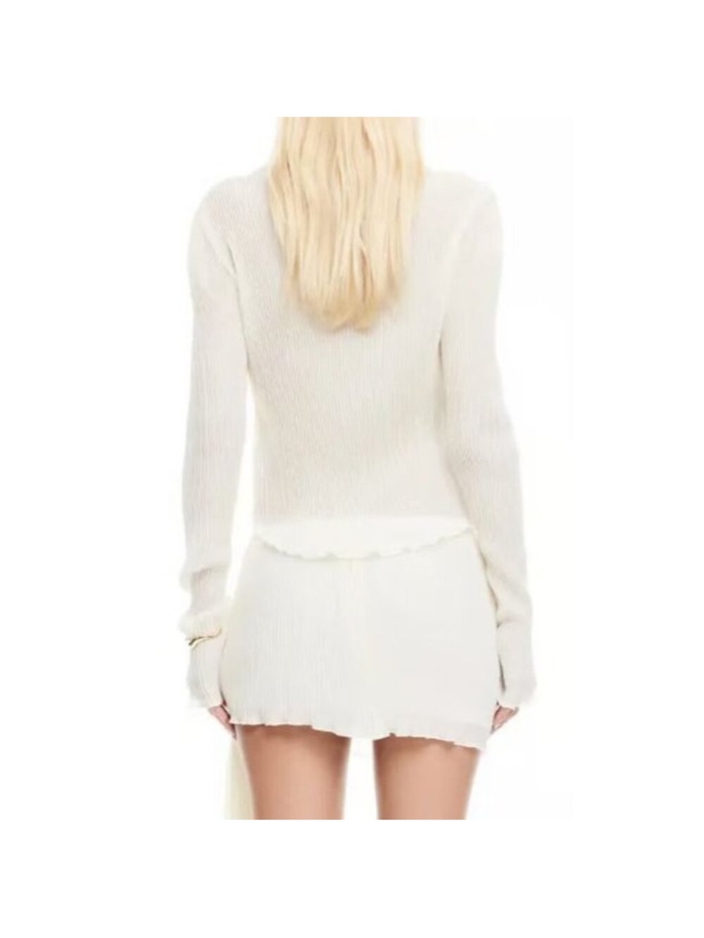 Lioness Cream Ribbed Long-Sleeve Top - Picture 2 of 4